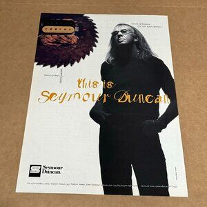 Davey Johnstone of Elton John Band - SEYMOUR DUNCAN PICKUPS - Print Ad - 1999